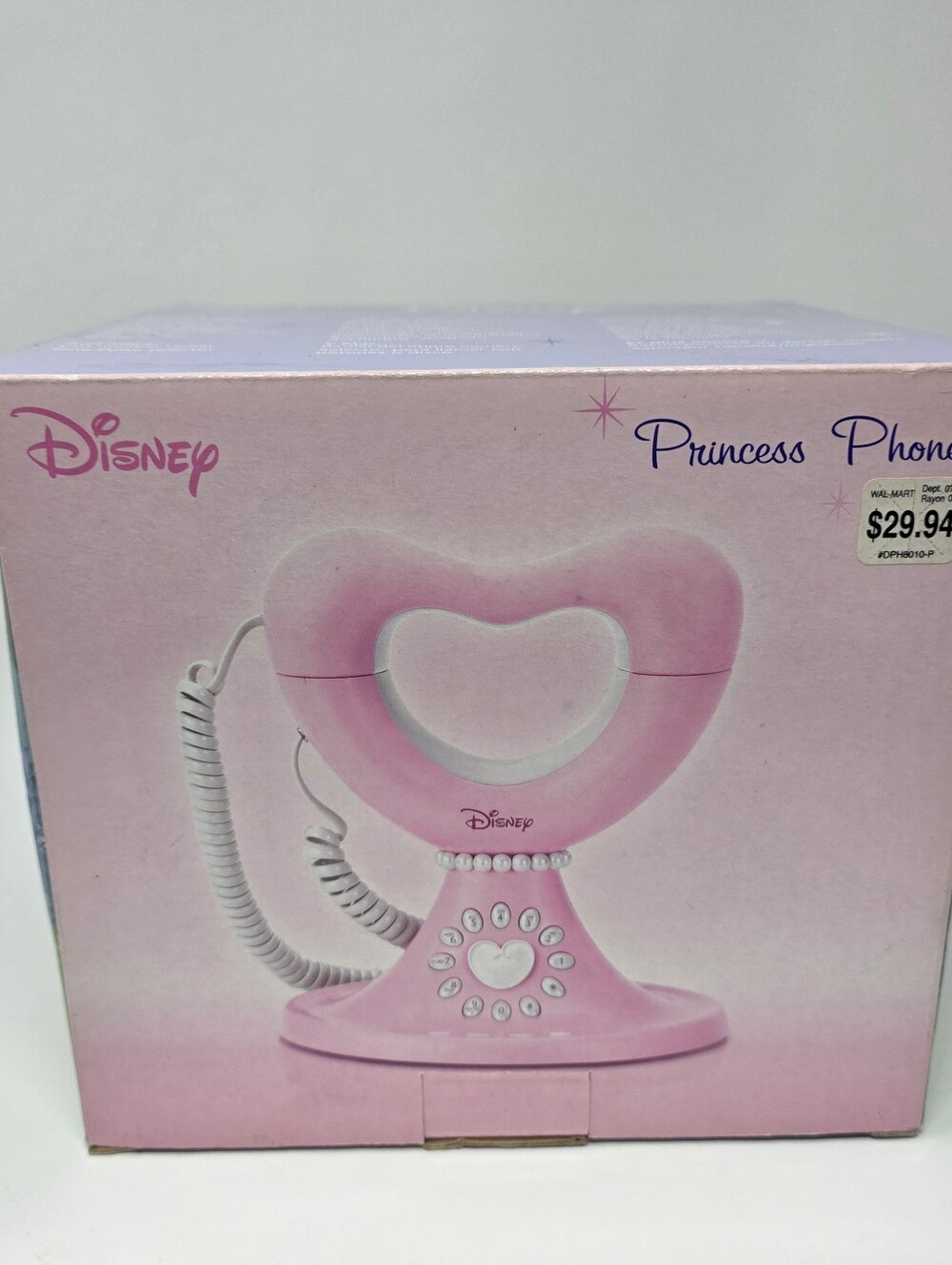 Disney Princess Pink Heart Corded Telephone Phone New in Box (2004) Vintage